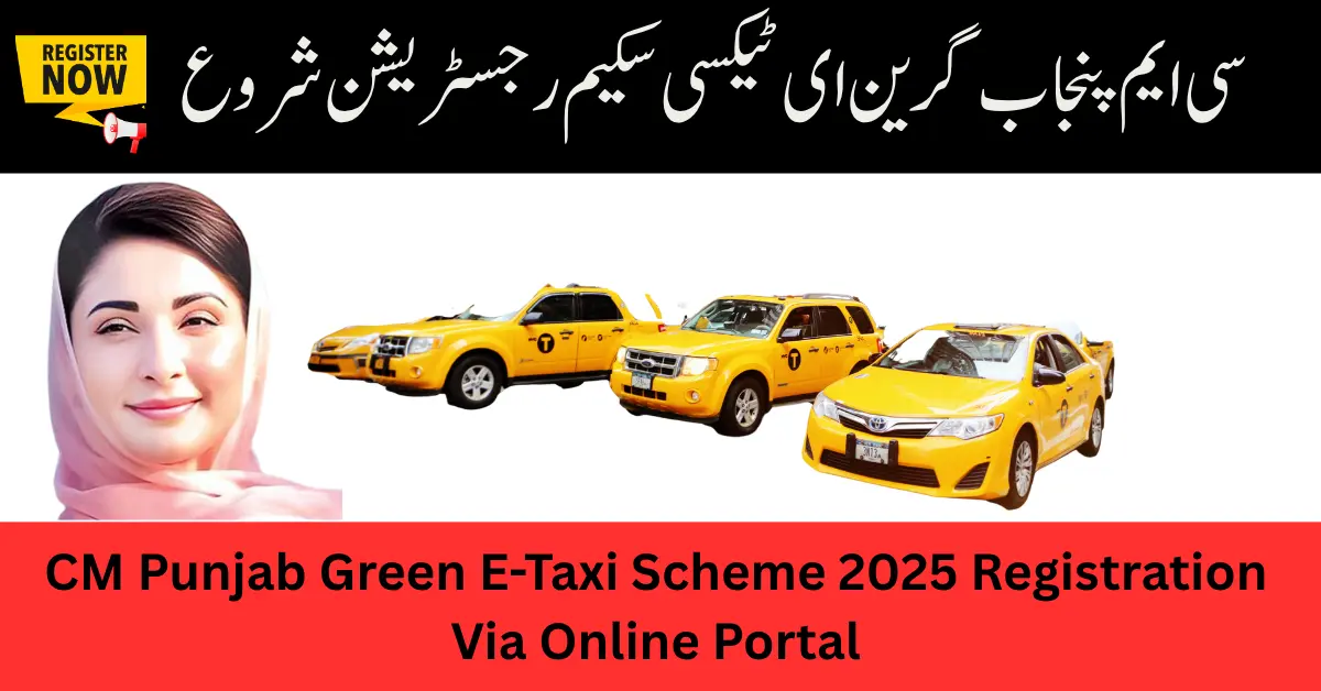 CM Punjab Green E-Taxi Scheme 2025 Registration Via Online Portal